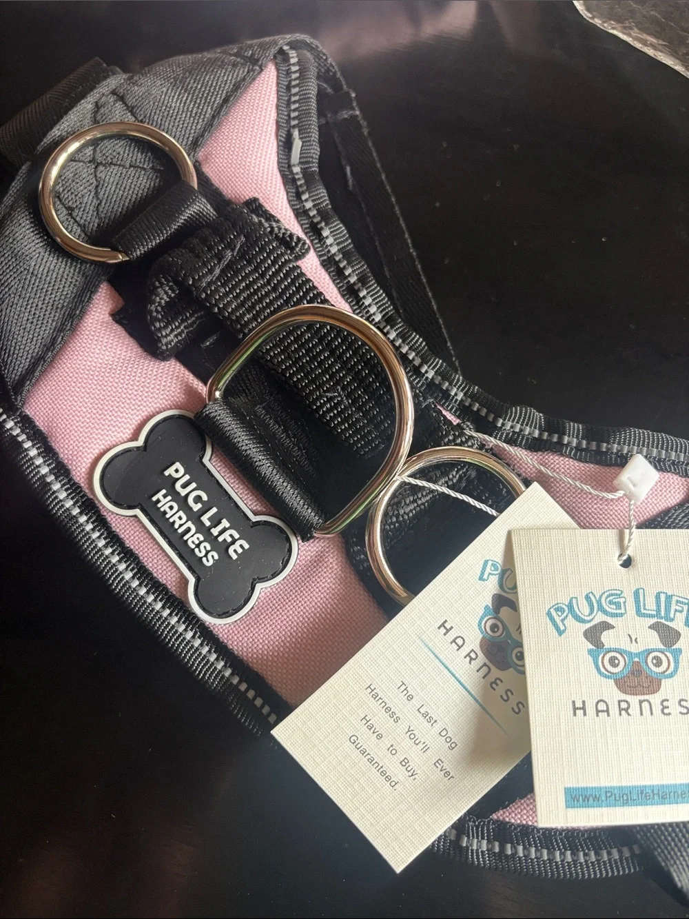 Pug Life Harness Baby Pink Size Small – NWT